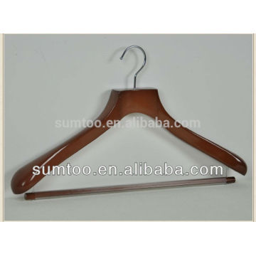 Superior Quality Beech Wood Men Suits Hanger With Velvet Bar